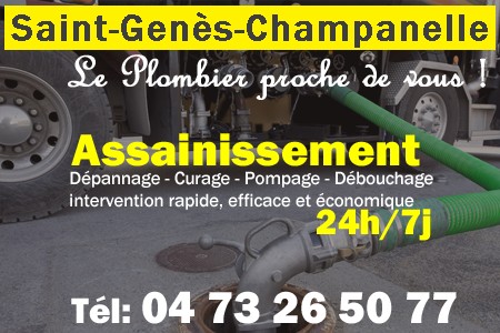 assainissement Saint-Genès-Champanelle - vidange Saint-Genès-Champanelle - curage Saint-Genès-Champanelle - pompage Saint-Genès-Champanelle - eaux usées Saint-Genès-Champanelle - camion pompe Saint-Genès-Champanelle