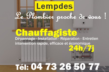 chauffage Lempdes - depannage chaudiere Lempdes - chaufagiste Lempdes - installation chauffage Lempdes - depannage chauffe eau Lempdes