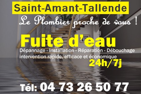 fuite Saint-Amant-Tallende - fuite d'eau Saint-Amant-Tallende - fuite wc Saint-Amant-Tallende - recherche de fuite Saint-Amant-Tallende - détection de fuite Saint-Amant-Tallende - dépannage fuite Saint-Amant-Tallende