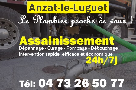 assainissement Anzat-le-Luguet - vidange Anzat-le-Luguet - curage Anzat-le-Luguet - pompage Anzat-le-Luguet - eaux usées Anzat-le-Luguet - camion pompe Anzat-le-Luguet