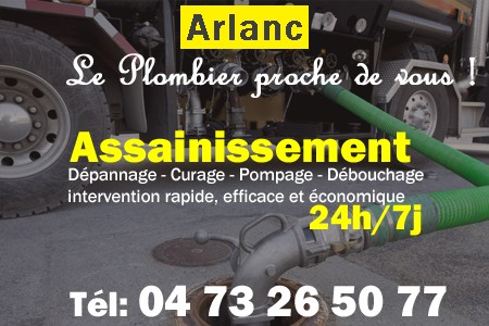 assainissement Arlanc - vidange Arlanc - curage Arlanc - pompage Arlanc - eaux usées Arlanc - camion pompe Arlanc