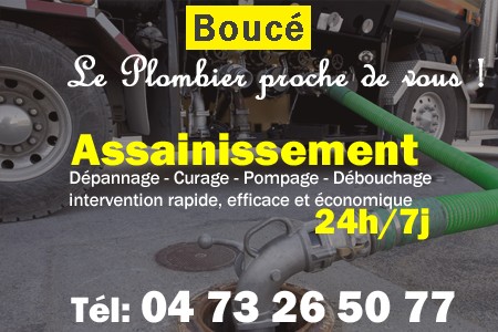 assainissement Boucé - vidange Boucé - curage Boucé - pompage Boucé - eaux usées Boucé - camion pompe Boucé