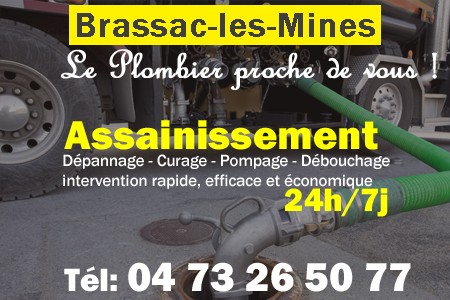 assainissement Brassac-les-Mines - vidange Brassac-les-Mines - curage Brassac-les-Mines - pompage Brassac-les-Mines - eaux usées Brassac-les-Mines - camion pompe Brassac-les-Mines