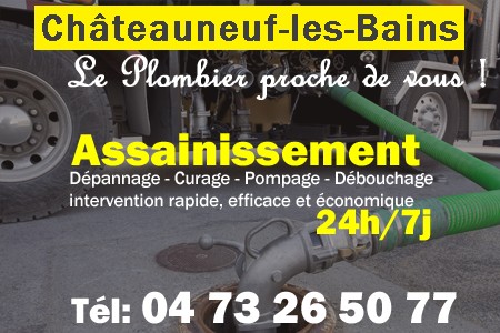 assainissement Châteauneuf-les-Bains - vidange Châteauneuf-les-Bains - curage Châteauneuf-les-Bains - pompage Châteauneuf-les-Bains - eaux usées Châteauneuf-les-Bains - camion pompe Châteauneuf-les-Bains