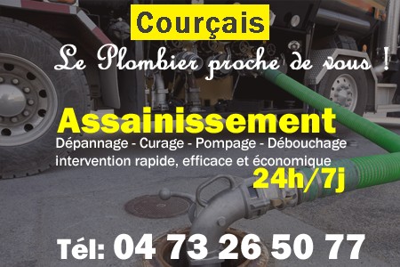 assainissement Courçais - vidange Courçais - curage Courçais - pompage Courçais - eaux usées Courçais - camion pompe Courçais