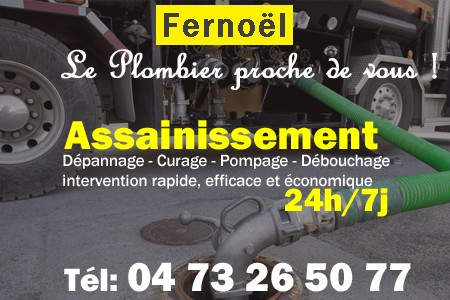 assainissement Fernoël - vidange Fernoël - curage Fernoël - pompage Fernoël - eaux usées Fernoël - camion pompe Fernoël