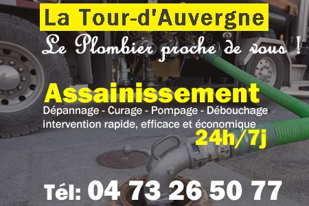 assainissement La Tour-d'Auvergne - vidange La Tour-d'Auvergne - curage La Tour-d'Auvergne - pompage La Tour-d'Auvergne - eaux usées La Tour-d'Auvergne - camion pompe La Tour-d'Auvergne