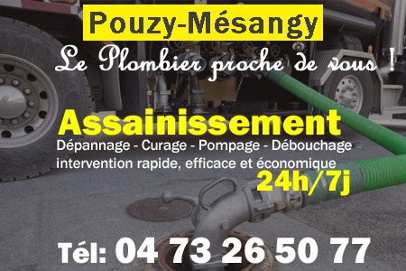 assainissement Pouzy-Mésangy - vidange Pouzy-Mésangy - curage Pouzy-Mésangy - pompage Pouzy-Mésangy - eaux usées Pouzy-Mésangy - camion pompe Pouzy-Mésangy