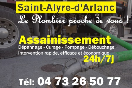 assainissement Saint-Alyre-d'Arlanc - vidange Saint-Alyre-d'Arlanc - curage Saint-Alyre-d'Arlanc - pompage Saint-Alyre-d'Arlanc - eaux usées Saint-Alyre-d'Arlanc - camion pompe Saint-Alyre-d'Arlanc