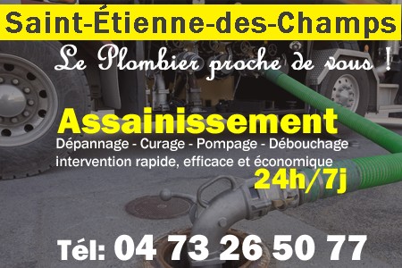 assainissement Saint-Étienne-des-Champs - vidange Saint-Étienne-des-Champs - curage Saint-Étienne-des-Champs - pompage Saint-Étienne-des-Champs - eaux usées Saint-Étienne-des-Champs - camion pompe Saint-Étienne-des-Champs