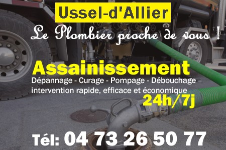 assainissement Ussel-d'Allier - vidange Ussel-d'Allier - curage Ussel-d'Allier - pompage Ussel-d'Allier - eaux usées Ussel-d'Allier - camion pompe Ussel-d'Allier
