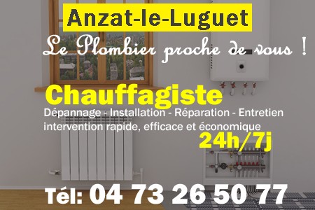 chauffage Anzat-le-Luguet - depannage chaudiere Anzat-le-Luguet - chaufagiste Anzat-le-Luguet - installation chauffage Anzat-le-Luguet - depannage chauffe eau Anzat-le-Luguet