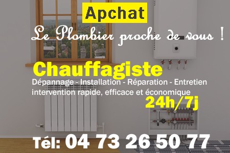 chauffage Apchat - depannage chaudiere Apchat - chaufagiste Apchat - installation chauffage Apchat - depannage chauffe eau Apchat