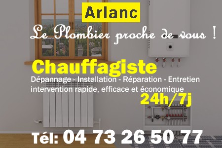 chauffage Arlanc - depannage chaudiere Arlanc - chaufagiste Arlanc - installation chauffage Arlanc - depannage chauffe eau Arlanc