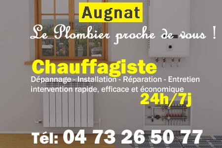 chauffage Augnat - depannage chaudiere Augnat - chaufagiste Augnat - installation chauffage Augnat - depannage chauffe eau Augnat