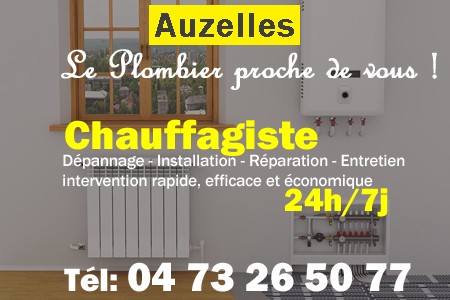 chauffage Auzelles - depannage chaudiere Auzelles - chaufagiste Auzelles - installation chauffage Auzelles - depannage chauffe eau Auzelles