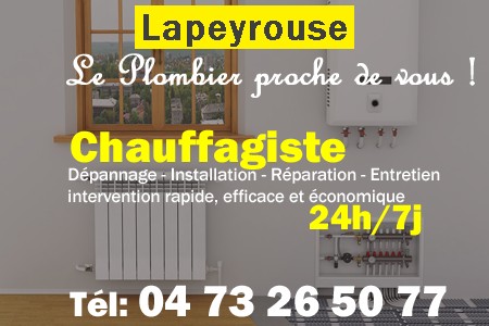 chauffage Lapeyrouse - depannage chaudiere Lapeyrouse - chaufagiste Lapeyrouse - installation chauffage Lapeyrouse - depannage chauffe eau Lapeyrouse