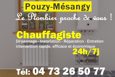 chauffage Pouzy-Mésangy - depannage chaudiere Pouzy-Mésangy - chaufagiste Pouzy-Mésangy - installation chauffage Pouzy-Mésangy - depannage chauffe eau Pouzy-Mésangy