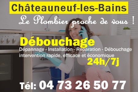 deboucher wc Châteauneuf-les-Bains - déboucher évier Châteauneuf-les-Bains - toilettes bouchées Châteauneuf-les-Bains - déboucher toilette Châteauneuf-les-Bains - furet plomberie Châteauneuf-les-Bains - canalisation bouchée Châteauneuf-les-Bains - évier bouché Châteauneuf-les-Bains - wc bouché Châteauneuf-les-Bains - dégorger Châteauneuf-les-Bains - déboucher lavabo Châteauneuf-les-Bains - debouchage Châteauneuf-les-Bains - dégorgement canalisation Châteauneuf-les-Bains - déboucher tuyau Châteauneuf-les-Bains - degorgement Châteauneuf-les-Bains - débouchage Châteauneuf-les-Bains - plomberie evacuation Châteauneuf-les-Bains