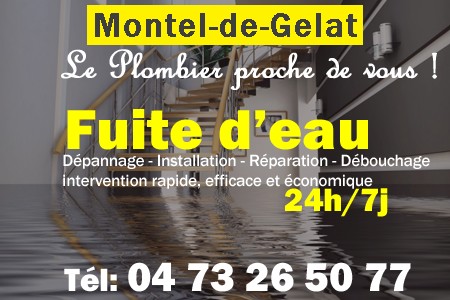 fuite Montel-de-Gelat - fuite d'eau Montel-de-Gelat - fuite wc Montel-de-Gelat - recherche de fuite Montel-de-Gelat - détection de fuite Montel-de-Gelat - dépannage fuite Montel-de-Gelat