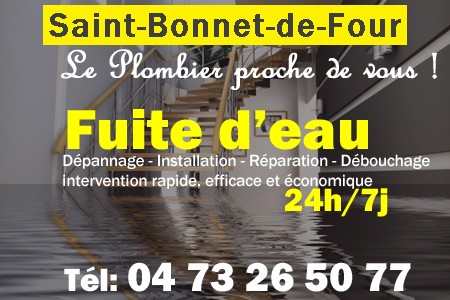 fuite Saint-Bonnet-de-Four - fuite d'eau Saint-Bonnet-de-Four - fuite wc Saint-Bonnet-de-Four - recherche de fuite Saint-Bonnet-de-Four - détection de fuite Saint-Bonnet-de-Four - dépannage fuite Saint-Bonnet-de-Four