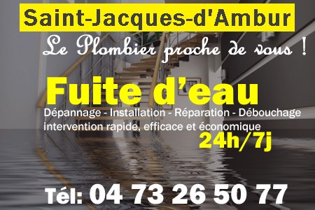 fuite Saint-Jacques-d'Ambur - fuite d'eau Saint-Jacques-d'Ambur - fuite wc Saint-Jacques-d'Ambur - recherche de fuite Saint-Jacques-d'Ambur - détection de fuite Saint-Jacques-d'Ambur - dépannage fuite Saint-Jacques-d'Ambur