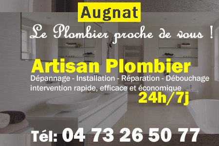 Plombier Augnat - Plomberie Augnat - Plomberie pro Augnat - Entreprise plomberie Augnat - Dépannage plombier Augnat