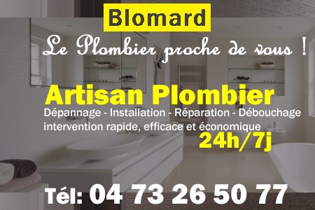 Plombier Blomard - Plomberie Blomard - Plomberie pro Blomard - Entreprise plomberie Blomard - Dépannage plombier Blomard