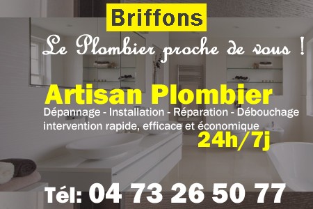 Plombier Briffons - Plomberie Briffons - Plomberie pro Briffons - Entreprise plomberie Briffons - Dépannage plombier Briffons