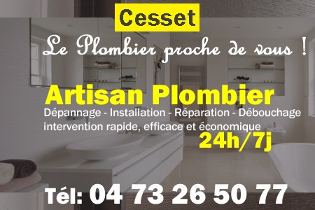 Plombier Cesset - Plomberie Cesset - Plomberie pro Cesset - Entreprise plomberie Cesset - Dépannage plombier Cesset