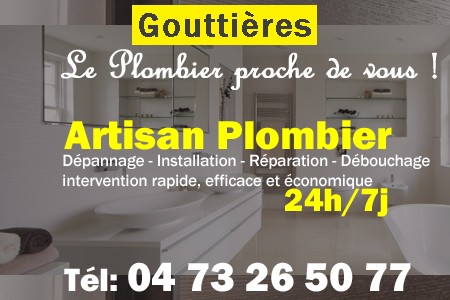 Plombier Gouttières - Plomberie Gouttières - Plomberie pro Gouttières - Entreprise plomberie Gouttières - Dépannage plombier Gouttières