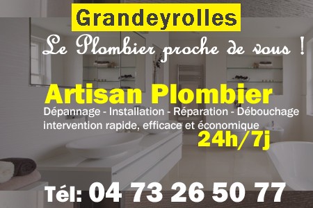 Plombier Grandeyrolles - Plomberie Grandeyrolles - Plomberie pro Grandeyrolles - Entreprise plomberie Grandeyrolles - Dépannage plombier Grandeyrolles