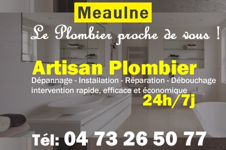 Plombier Meaulne - Plomberie Meaulne - Plomberie pro Meaulne - Entreprise plomberie Meaulne - Dépannage plombier Meaulne