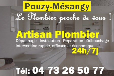 Plombier Pouzy-Mésangy - Plomberie Pouzy-Mésangy - Plomberie pro Pouzy-Mésangy - Entreprise plomberie Pouzy-Mésangy - Dépannage plombier Pouzy-Mésangy