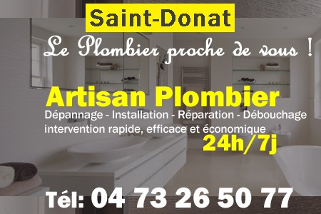 Plombier Saint-Donat - Plomberie Saint-Donat - Plomberie pro Saint-Donat - Entreprise plomberie Saint-Donat - Dépannage plombier Saint-Donat