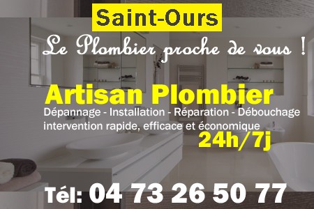 Plombier Saint-Ours - Plomberie Saint-Ours - Plomberie pro Saint-Ours - Entreprise plomberie Saint-Ours - Dépannage plombier Saint-Ours