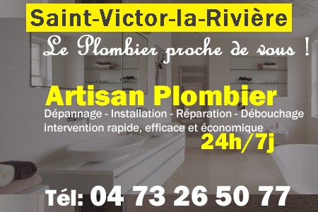 Plombier Saint-Victor-la-Rivière - Plomberie Saint-Victor-la-Rivière - Plomberie pro Saint-Victor-la-Rivière - Entreprise plomberie Saint-Victor-la-Rivière - Dépannage plombier Saint-Victor-la-Rivière