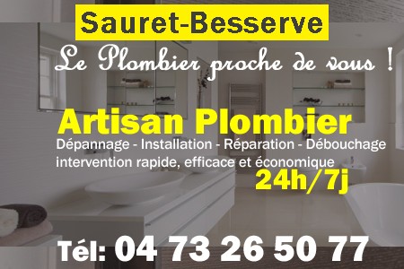 Plombier Sauret-Besserve - Plomberie Sauret-Besserve - Plomberie pro Sauret-Besserve - Entreprise plomberie Sauret-Besserve - Dépannage plombier Sauret-Besserve